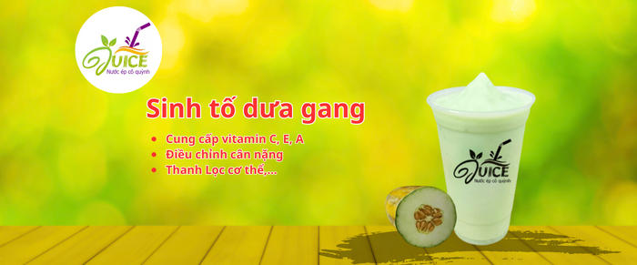 ảnh đại diện cho bài viết về sinh tố dưa gang