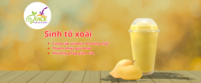 ảnh đại diện cho bài viết về sinh tố xoài