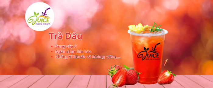 ảnh đại diện cho bài viết về trà dâu