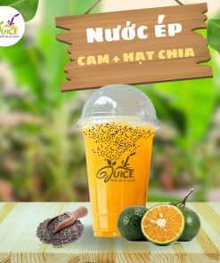 Nước ép cam + hạt chia
