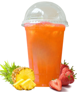 Nước ép thơm + dâu